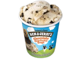 Postre de helado de chocolate de Ben & Jerrys